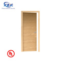 ul listed 20min / 45min / 90min commercial fire rated fireproof wooden door with certificates